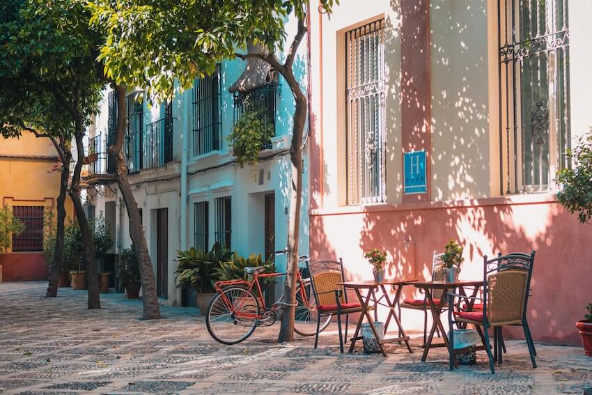 a peaceful spot in the city