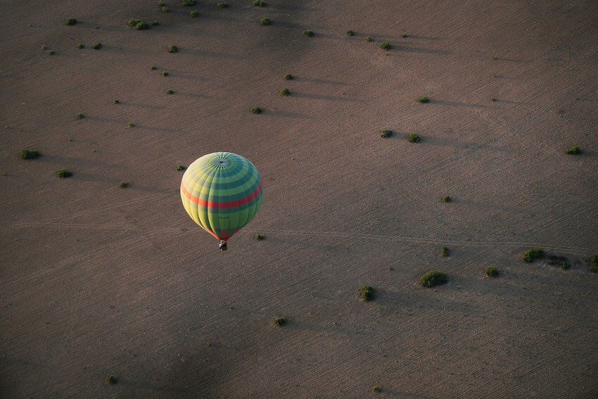hot air balloon ride