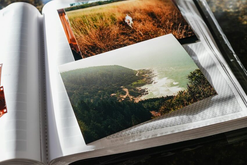 nature pictures in an album