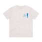organic smile! t-shirt in cream heather grey - a little dose of happy