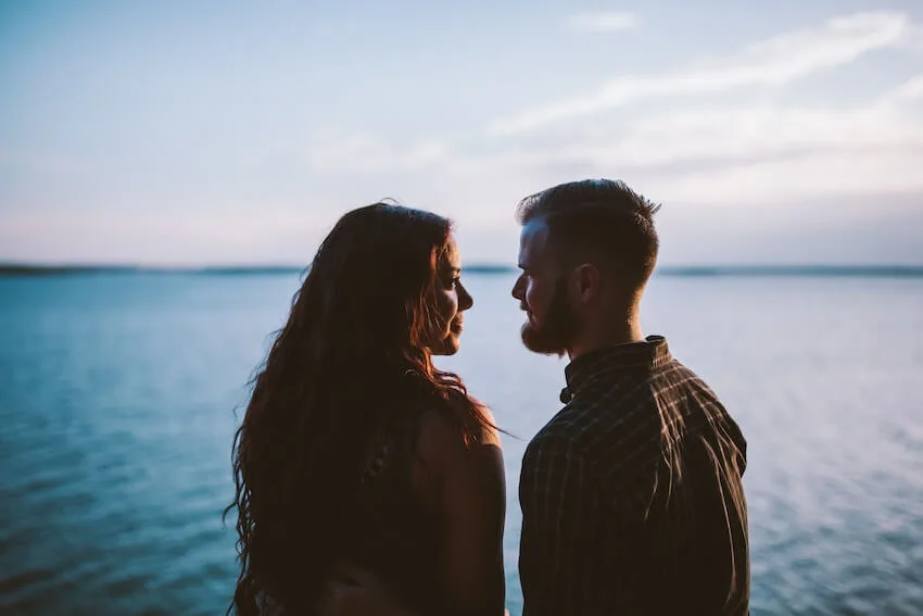 couple looking at each other